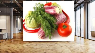 raw vegetables Wall mural