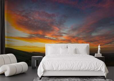 Sunset over Irvine, California Wall mural