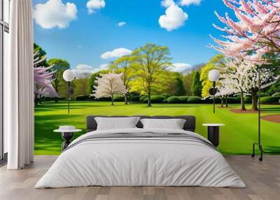 course in spring Wall mural