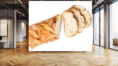 baked bread on transparent background. png file Wall mural