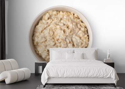 Bowl with prepared oatmeal Wall mural