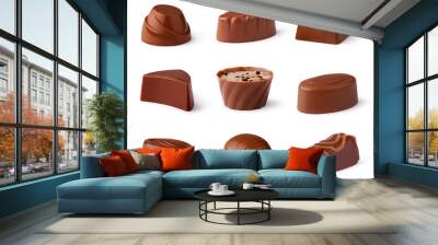 chocolate sweets collection Wall mural