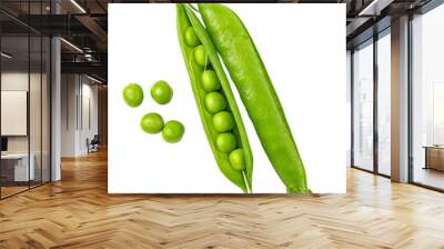 green pea vegetable bean isolated. png file Wall mural