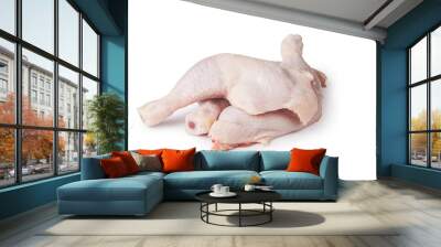 Pieces of raw chicken meat Wall mural