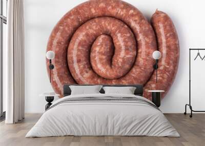 raw pork sausage Wall mural