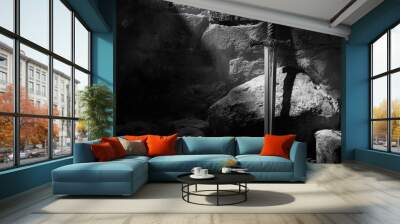 sword in darkness Wall mural