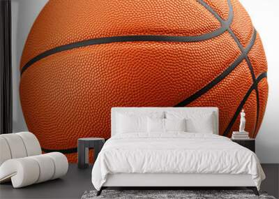 Basketball Ball isolated on white background, full depth of field Wall mural