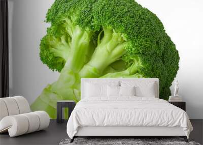 broccoli, isolated on white background, clipping path, full depth of field Wall mural