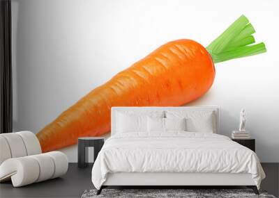 carrot isolated on white background, clipping path, full depth of field Wall mural