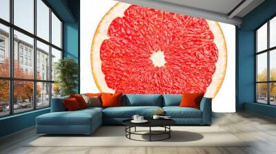 grapefruit isolated on white background, full depth of field Wall mural