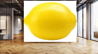 Lemon whole isolated on white background, full depth of field Wall mural