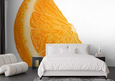 orange slice, clipping path, isolated on white background full depth of field Wall mural