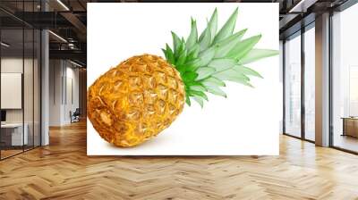 pineapple isolated on white background, clipping path, full depth of field Wall mural