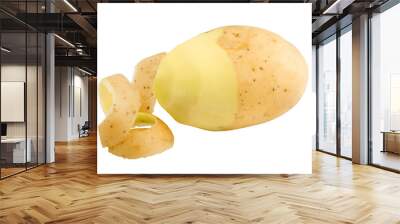 potato, isolated on white background, full depth of field Wall mural