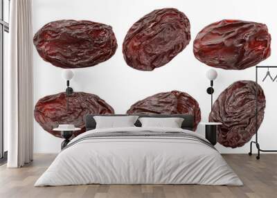 raisin isolated on white background, clipping path, full depth of field Wall mural