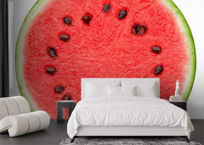 watermelon isolated on white background, clipping path, full depth of field Wall mural