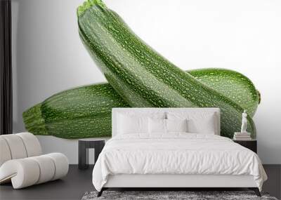 zucchini isolated on white background, clipping path, full depth of field Wall mural