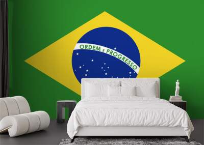 brazil flag Wall mural