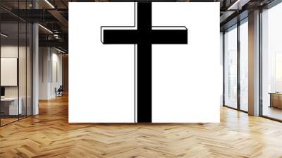 crucifix christian or catholic icon image vector illustration design  Wall mural