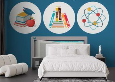 e-learning concept design  Wall mural