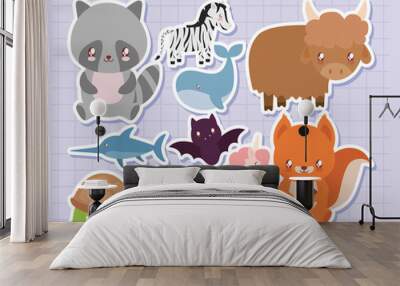 great baby animals Wall mural