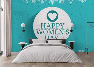 happy womens day design  Wall mural