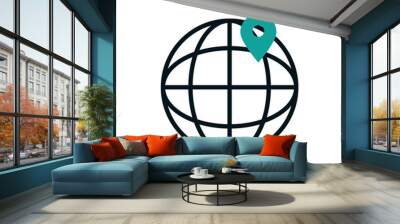 Isolated global sphere icon vector design Wall mural