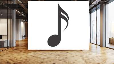 Isolated music note design Wall mural