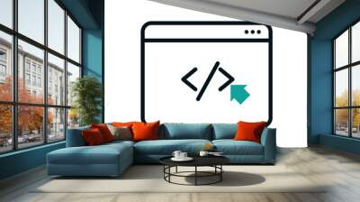 Isolated website icon fill vector design Wall mural