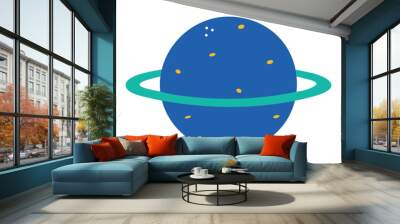 kids drawings of a saturn Wall mural