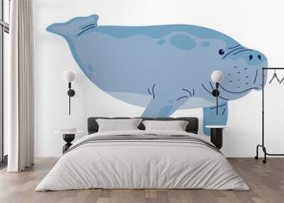 manatee sea animal cartoon Wall mural