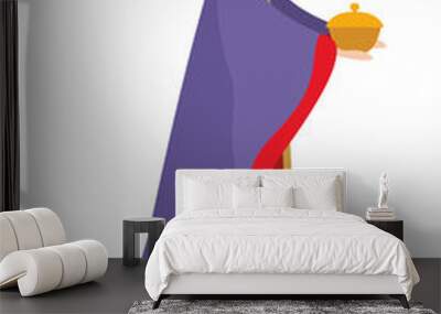 Melchior of happy epiphany day vector design Wall mural