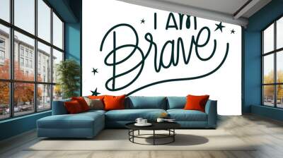 motivational affirmation illustration Wall mural