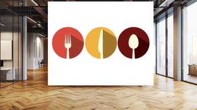 Restaurant cutlery utensils icon vector illustration graphic design Wall mural