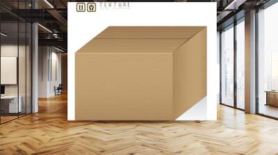 textured cardboard box Wall mural