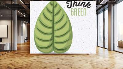 think green design  Wall mural