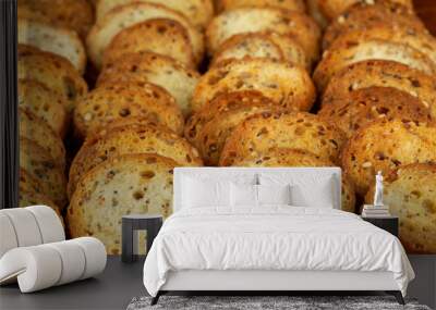 Bagel Chips Wall mural