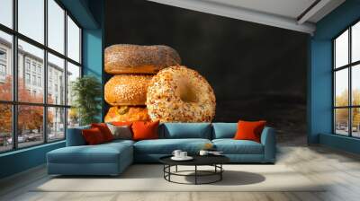 Bagels Wall mural