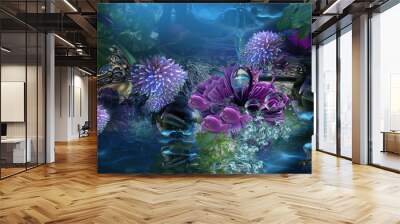 CHOUX FLEURS DE MER Wall mural