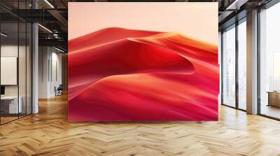 A minimalist red beautiful background for a design Wall mural