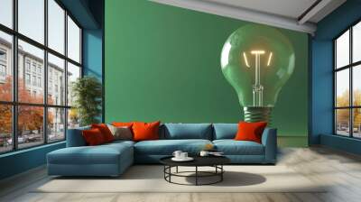 Green energy concept. Wall mural