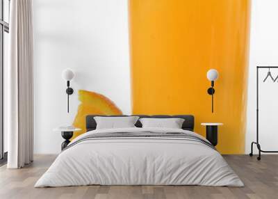 Fresh orange juice isolated Wall mural