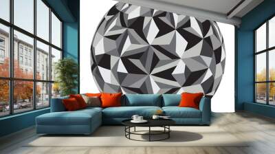 A sphere with a cubic pattern along the surface Wall mural