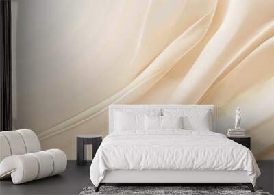 A cream background with beige and white colors. Wall mural