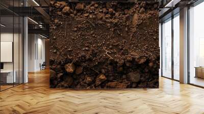 dark brown soil background Wall mural