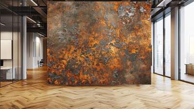 rusted steel texture background Wall mural