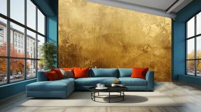 Vintage gold texture background with a dark beige color. Wall mural