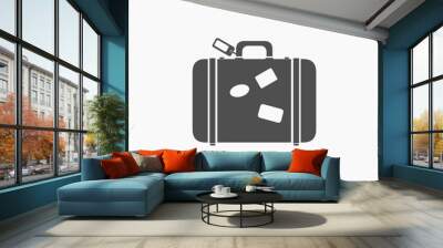 Vector Suitcase Luggage Icon Illustration silhouette. Wall mural