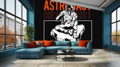 t shirt astronaut artwork Wall mural