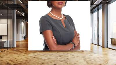 African-American business woman. Wall mural